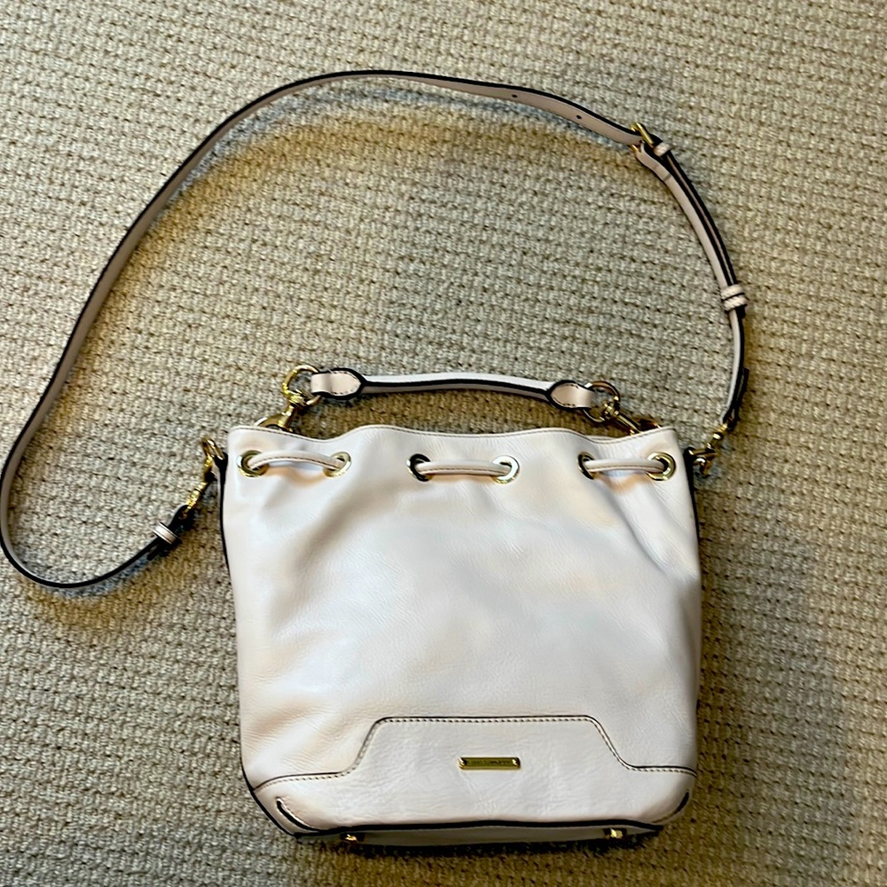 Rebecca Minkoff leather drawstring bucket bag